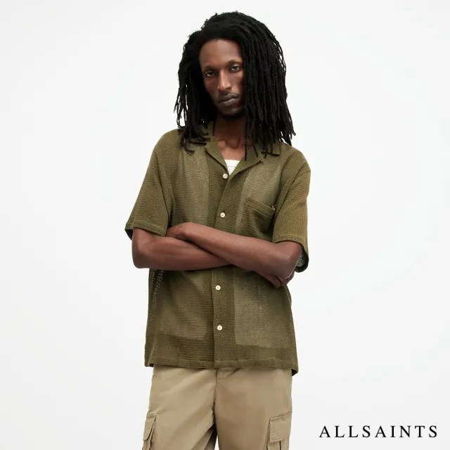 【ALLSAINTS】SORTIE 寬鬆短袖微透光夏威夷襯衫 MS500Z(舒適版型)