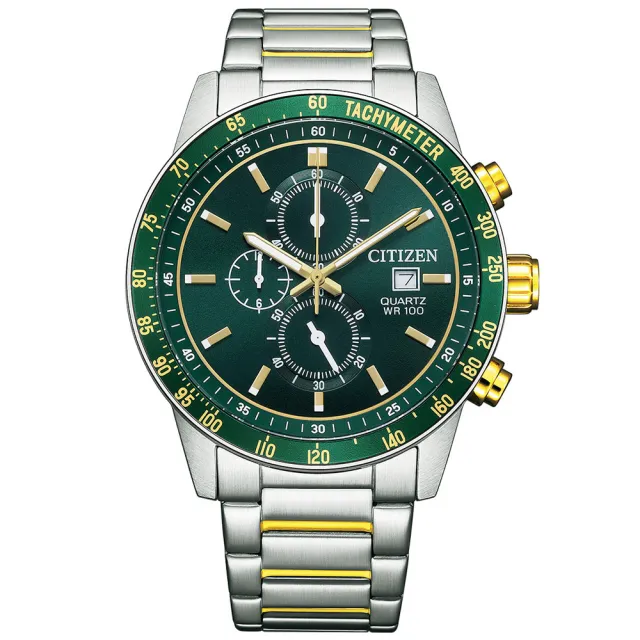 【CITIZEN 星辰】Chronograph系列 經典時尚計時腕錶 錶 週年慶 雙11(AN3689-55X)
