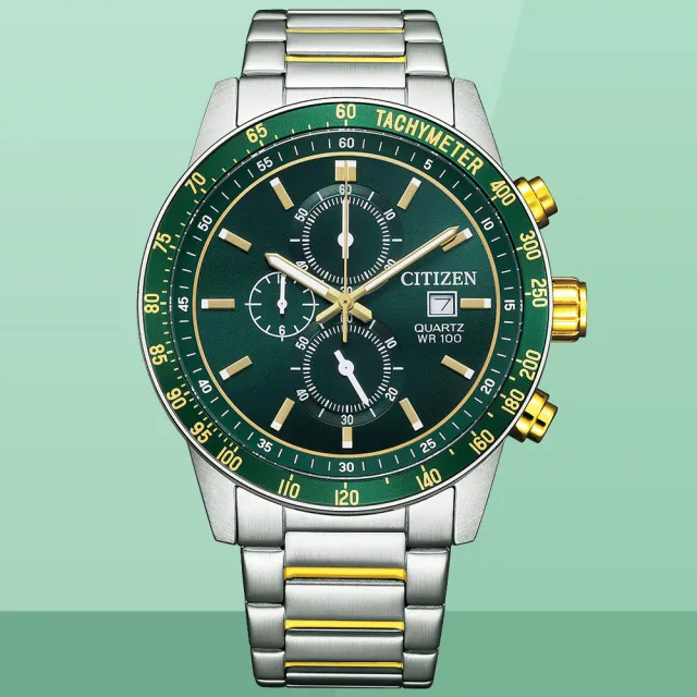 【CITIZEN 星辰】Chronograph系列 經典時尚計時腕錶 錶 手錶 送禮(AN3689-55X)