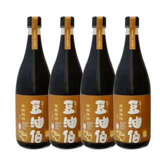【豆油伯 x MOMO獨家】茶姬醬油增量升級版4入組(680mlx4)