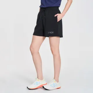 【NEW BALANCE】NB 挺版太空棉短褲_女性_黑色_WS41550BK(美版 版型偏大)