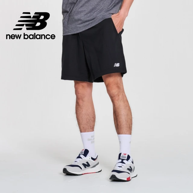 【NEW BALANCE】NB 鬆緊抽繩棉質短褲_男性_黑色_MS41520BK(美版 版型偏大)