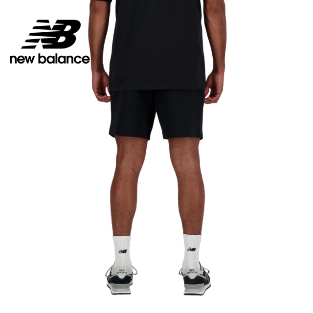 NEW BALANCE NB 挺版太空棉短褲_男性_黑色_MS41552BK(美版 版型偏大)