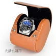 【P&W】名錶收藏盒 1支裝 超纖皮革 手工精品錶盒(大錶適用 旅行收納盒 攜帶錶盒)