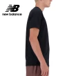 【NEW BALANCE】NB 輕量透氣短袖上衣_男性_黑色_MT41222BK(美版 版型偏大)