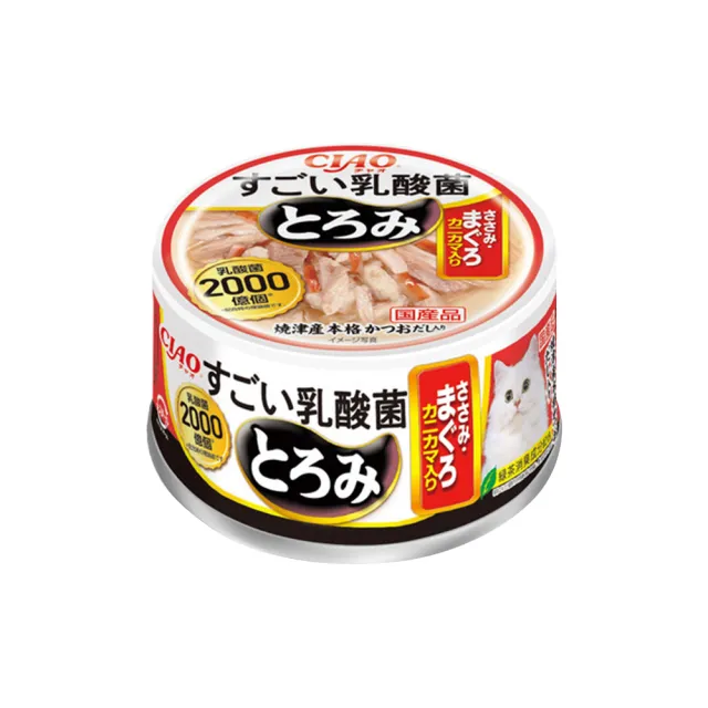 【CIAO】神奇乳酸菌罐 80g-24罐(箱入 4種口味 貓罐 大罐裝 多貓家庭適用)