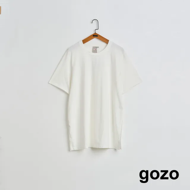 【gozo】MOMO獨家款★限量開賣 工裝背心兩件式造型T恤(兩色)