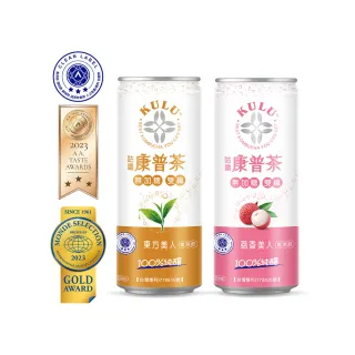 【咕嚕康普茶】無加糖東方美人咕嚕康普茶 235ml 24入/1箱(KULU 康普茶 咕嚕茶 氣泡飲 益生菌 雙纖)