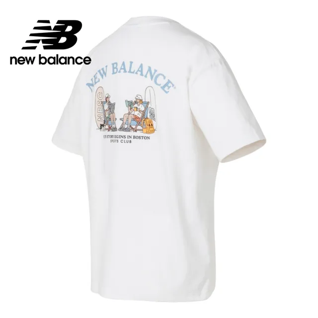 【NEW BALANCE】NB BOY系列 Surfer Couple插畫短袖上衣_MT41958WT_男性_白色