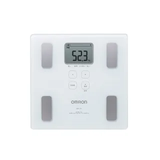 【OMRON 歐姆龍】電子體重計/兩點式體脂計 HBF-214(白色)