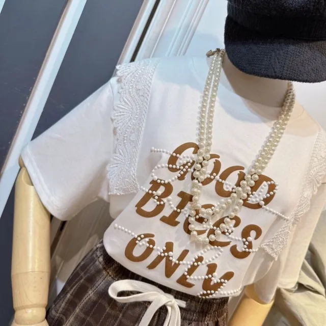 【BBHONEY】夢幻古典蕾絲編織短袖襯衫(S-XL)