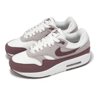 【NIKE 耐吉】休閒鞋 Wmns Air Max 1 女鞋 白 紫 Mauve 氣墊 經典 運動鞋(DZ2628-104)