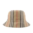 【BURBERRY 巴寶莉】M號 經典條紋棉質雙面可用漁夫帽(米色)