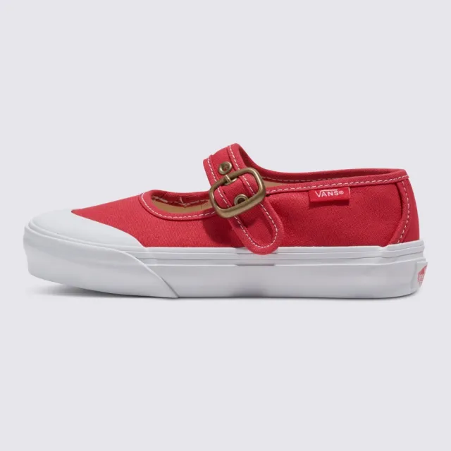 【VANS 官方旗艦】Mary Jane 中童款紅色滑板鞋/休閒鞋