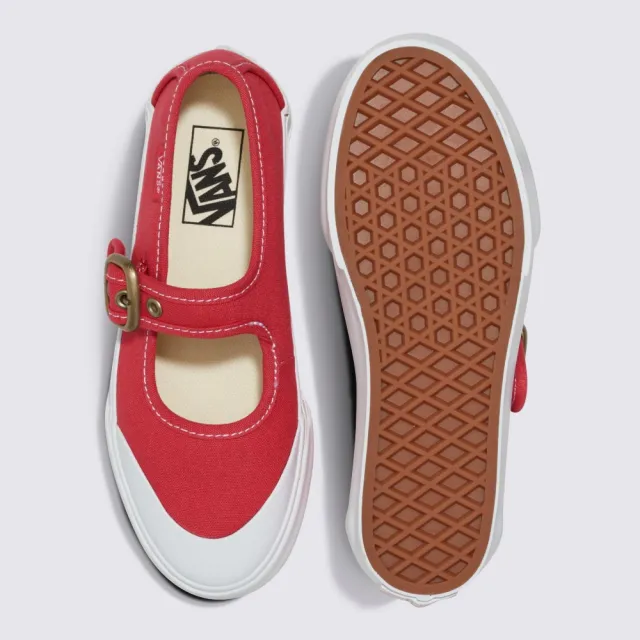 【VANS 官方旗艦】Mary Jane 中童款紅色滑板鞋/休閒鞋