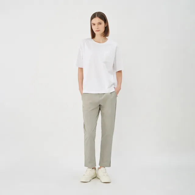 【GIORDANO 佐丹奴】女裝防潑水日常機能錐形褲 All Day Pants系列(16 淺灰)