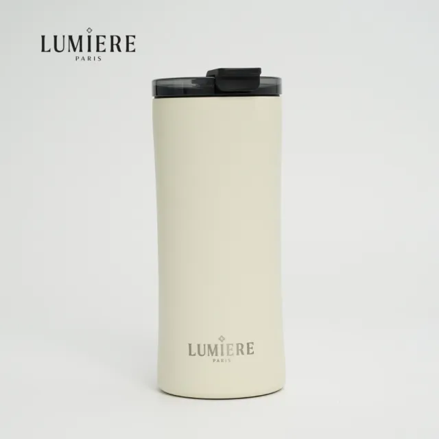 【Lumiere】Lavish Vintage Cream 防漏防摔隨行保溫杯16oz/480ml-復古奶油(保溫杯 隨行杯 咖啡杯)