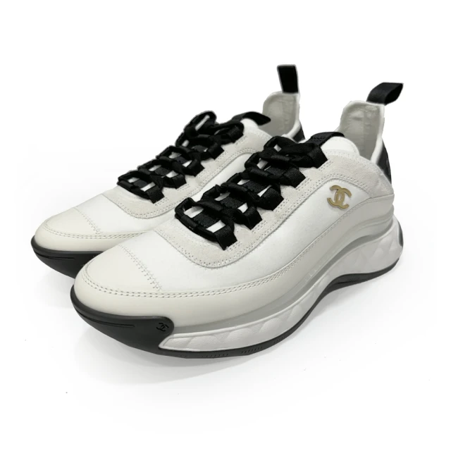 CHANEL 香奈兒CHANEL 香奈兒 G35617 爆款經典LOGO氣墊運動鞋(白色37.5)