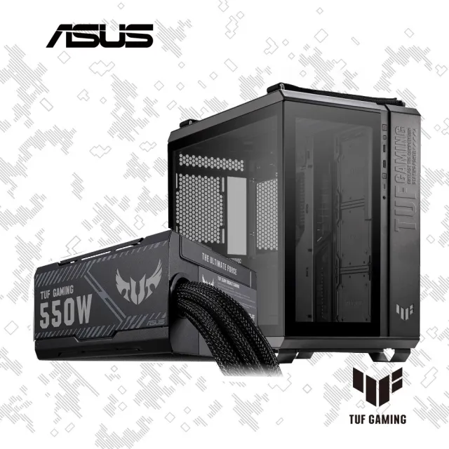 【ASUS 華碩】機殼+550W★TUF GT502 電腦機殼+TUF GAMING  550W 電源供應器