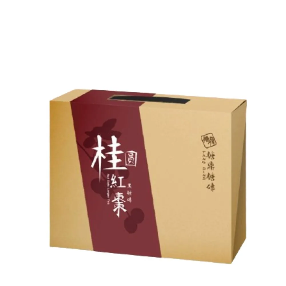 【糖鼎】經典黑糖茶磚禮盒-桂圓紅棗(12入/30g)