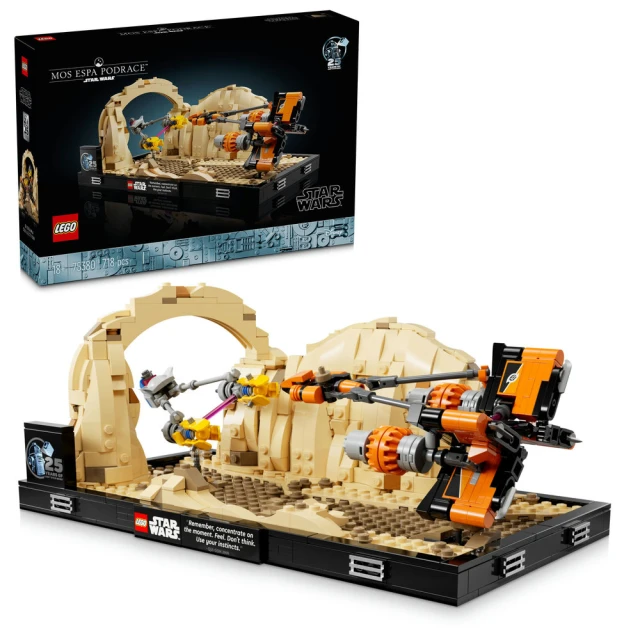 LEGO 樂高LEGO 樂高 星際大戰系列 75380 Mos Espa Podrace Diorama(賽艇模型 大人的玩具 禮物)