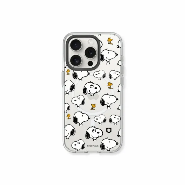 【RHINOSHIELD 犀牛盾】iPhone 14系列 Clear MagSafe兼容 磁吸透明手機殼/Sticker-Snoopy&胡士托(史努比)