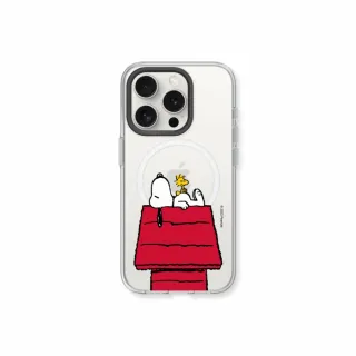 【RHINOSHIELD 犀牛盾】iPhone 14系列 Clear MagSafe兼容 磁吸透明手機殼/史努比-Snoopy的慵懶時光(Snoopy)