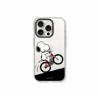 【RHINOSHIELD 犀牛盾】iPhone 14系列 Clear透明防摔手機殼/史努比-騎腳踏車(Snoopy)