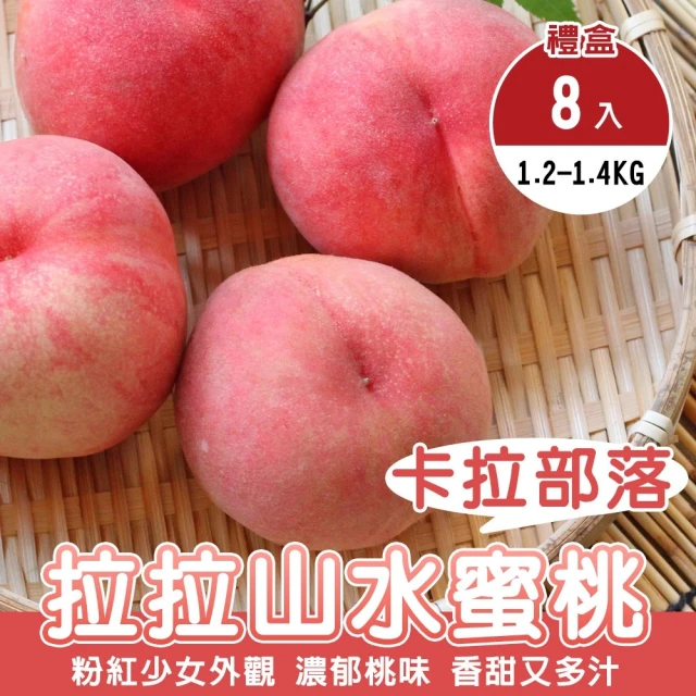 果之家 台灣高山香甜水蜜桃甜蜜桃禮盒x2盒(單盒10顆裝)折