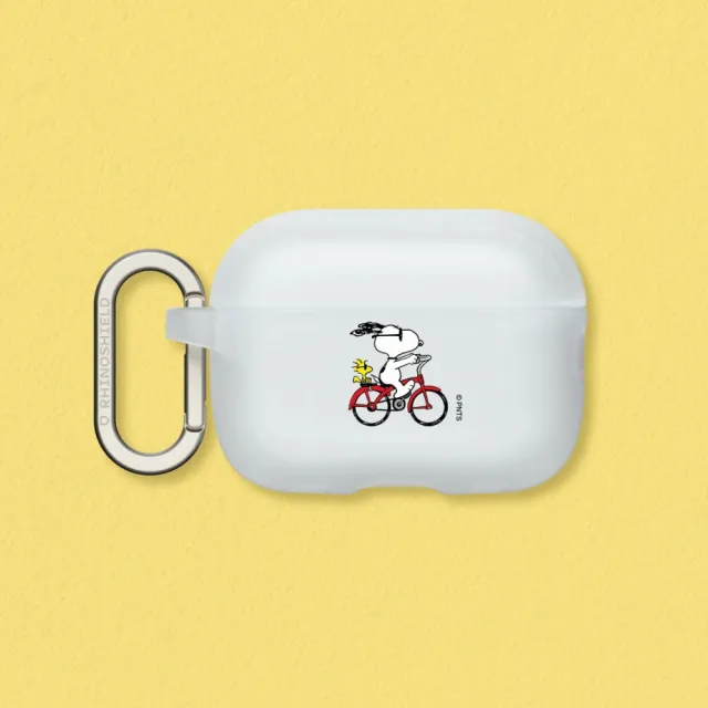 【RHINOSHIELD 犀牛盾】AirPods Pro2/Pro/第3/2/1代 無線耳機保護殼/史努比-Snoopy Ride The Bike(Snoopy)