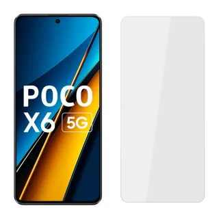 【YADI】POCO X6 6.67吋 2024水之鏡 AGC高清透手機玻璃保護貼(靜電吸附 高清透光)