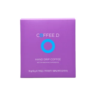 【COFFEE D】韓國飛碟咖啡濾掛包x3盒(衣索比亞耶加雪菲/沖泡咖啡 7包/盒)
