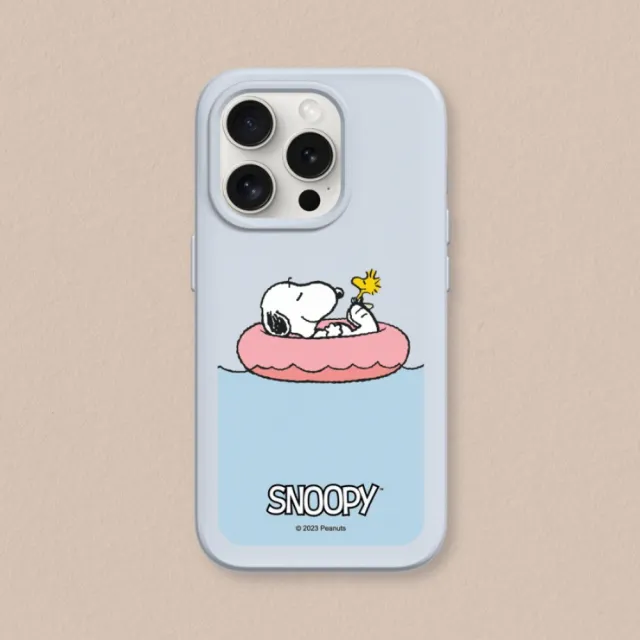 【RHINOSHIELD 犀牛盾】iPhone 15系列  SolidSuit背蓋手機殼/史努比-Chill moment(Snoopy)