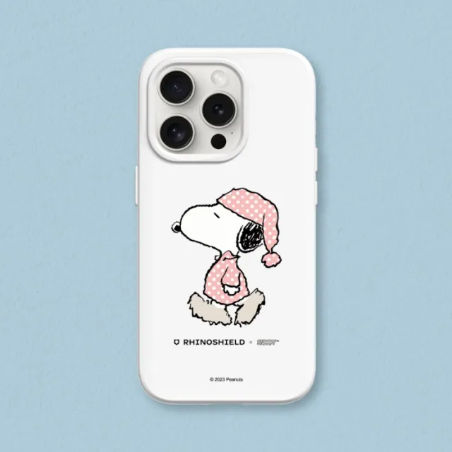 【RHINOSHIELD 犀牛盾】iPhone 15系列  SolidSuit背蓋手機殼/史努比-Snoopy Go to sleep(Snoopy)