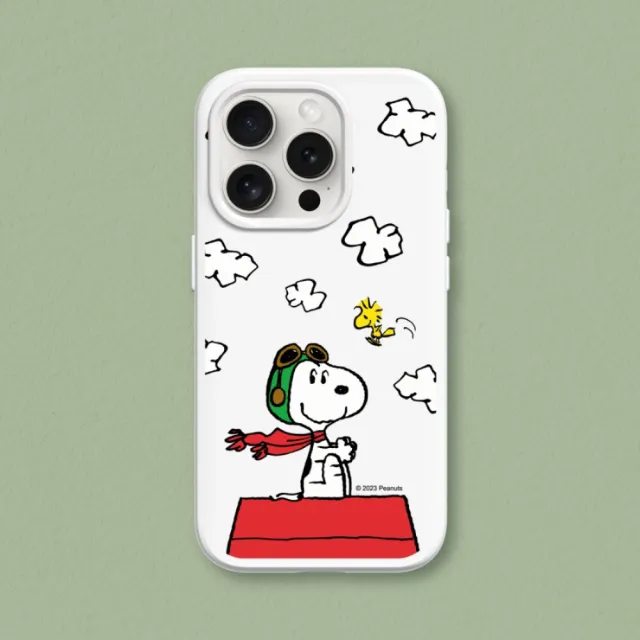 【RHINOSHIELD 犀牛盾】iPhone 14系列  SolidSuit背蓋手機殼/史努比-小小飛行員(Snoopy)