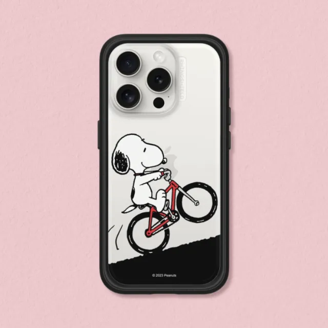 【RHINOSHIELD 犀牛盾】iPhone 15系列  Mod NX手機殼/史努比-騎腳踏車(Snoopy)
