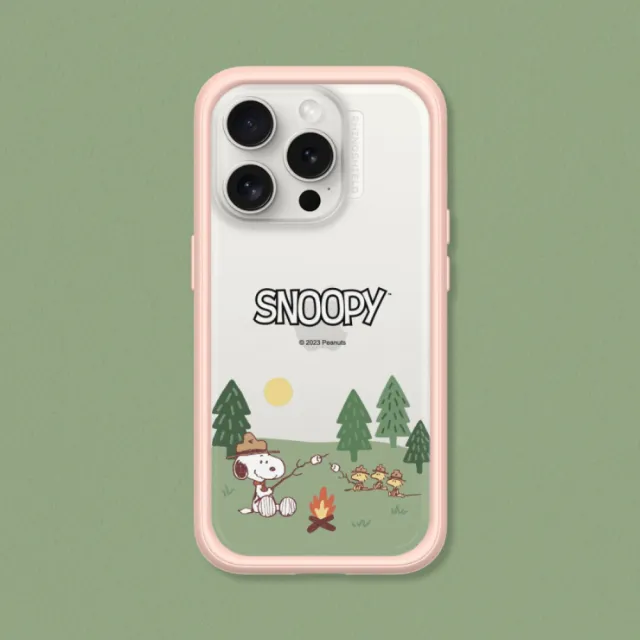 【RHINOSHIELD 犀牛盾】iPhone 15系列  Mod NX手機殼/史努比-露營趣(Snoopy)