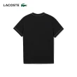 【LACOSTE】女裝-常規版型柔軟平紋短袖T恤(黑色)