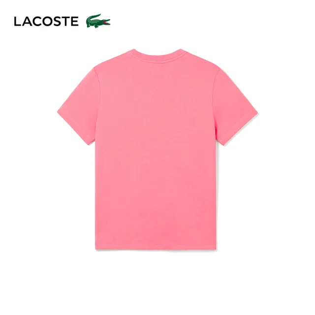 【LACOSTE】女裝-常規版型柔軟平紋短袖T恤(桃紅色)