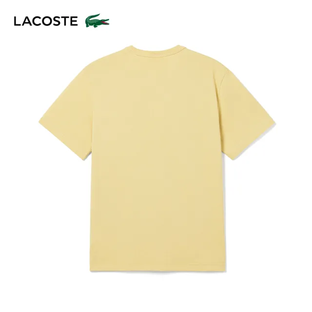 【LACOSTE】男裝-常規版型重磅針織圓領短袖T恤(卡其色)