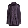 【adidas 愛迪達】Satin Shirt 女 長袖 襯衫 休閒 復古 光澤 俐落 寬鬆 流行 紫(IT7579)