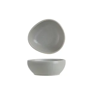 【Royal Duke】亞乳灰陶瓷-4.5吋水滴飯碗-5入(西餐盤 無菜單料理 淺盤 餐盤 點心盤 中式 日式 法式 餐具)