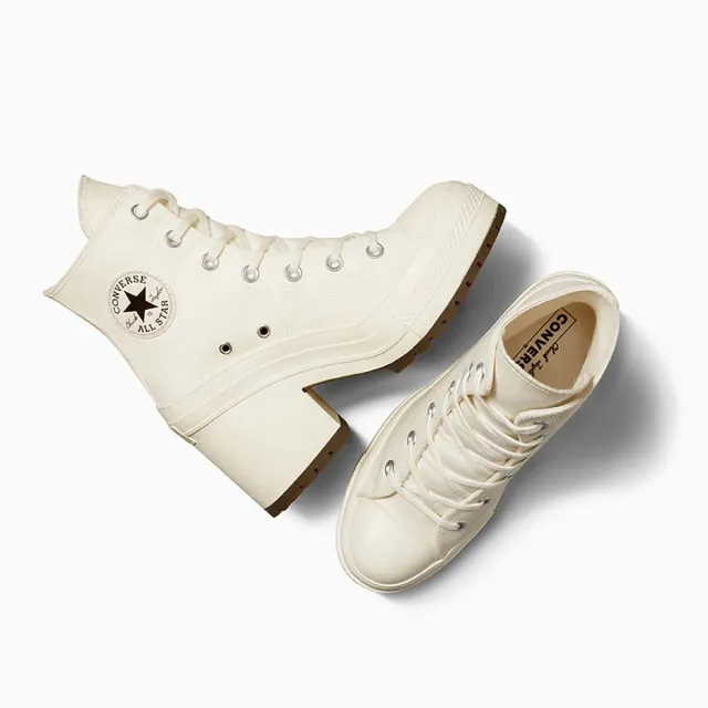 【CONVERSE】休閒鞋 男鞋 女鞋 高跟 厚底 CHUCK 70 HEEL HI 米 A05348C