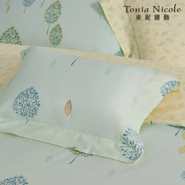 【Tonia Nicole 東妮寢飾】活動品-環保印染100%精梳棉兩用被床包組-夏綠蒂森林(雙人)