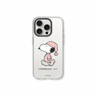 【RHINOSHIELD 犀牛盾】iPhone 13系列 Clear MagSafe兼容 磁吸透明手機殼/Snoopy Go to sleep(史努比)