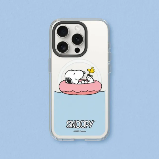 【RHINOSHIELD 犀牛盾】iPhone 13系列 Clear MagSafe兼容 磁吸透明手機殼/史努比-Chill moment(Snoopy)