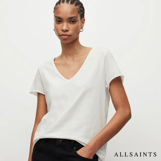 【ALLSAINTS】EMELYN 舒適V領純棉短袖T恤 WM115P(2色任選)