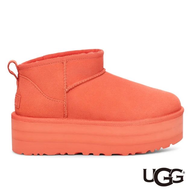 UGG 女鞋/靴子/女靴/雪靴/Classic Ultra Mini Platform(珊瑚紅-UG1135092VCRL)