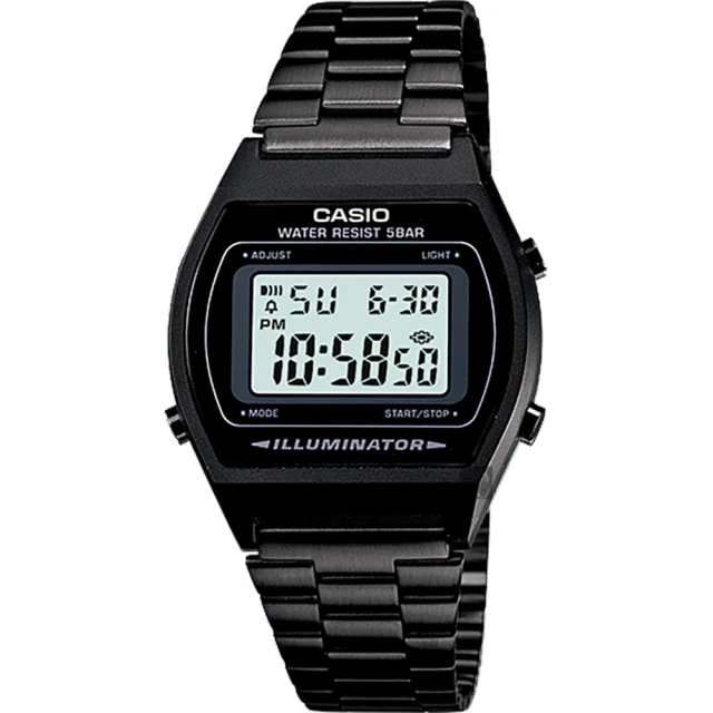 CASIO 卡西歐CASIO 卡西歐 學生錶 經典標準電子錶-黑(B640WB-1A)