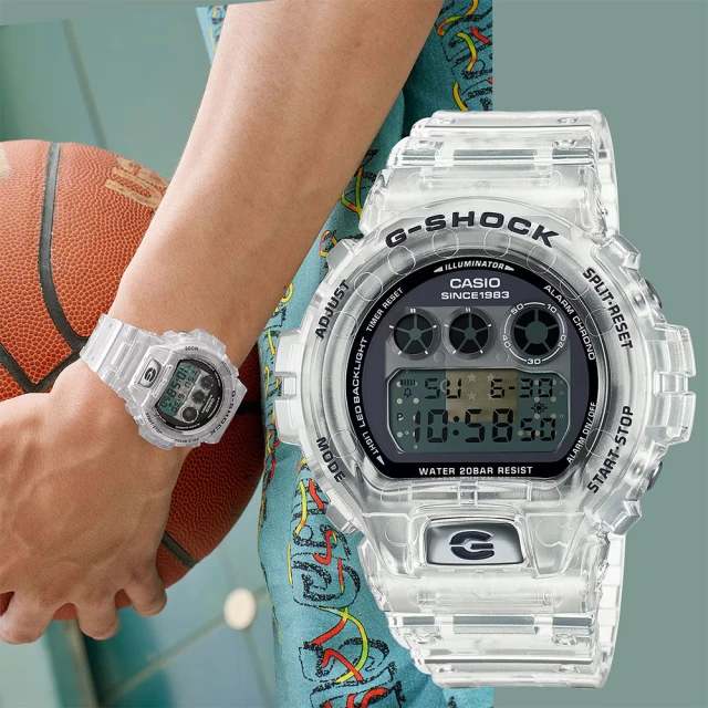CASIO 卡西歐CASIO 卡西歐 G-SHOCK 40周年透明限量版透視機芯手錶(DW-6940RX-7)